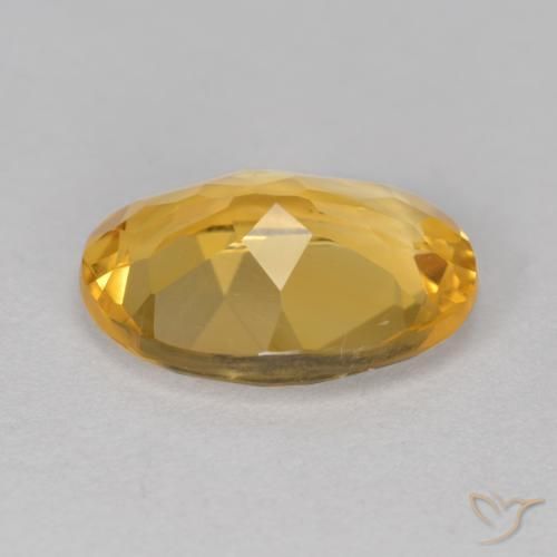 Citrine Orange doré profond naturelle ovale, 4.68 ct, VVS-VS