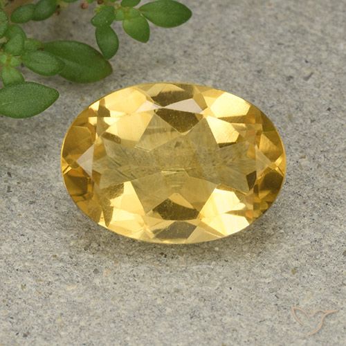 5.18ct Naturel Orange Doré Citrine, ovale, VVS-VS