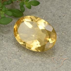 Citrine Orange Doré naturelle ovale, 5.18 ct, VVS-VS