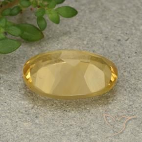 Citrine Orange Doré naturelle ovale, 5.18 ct, VVS-VS