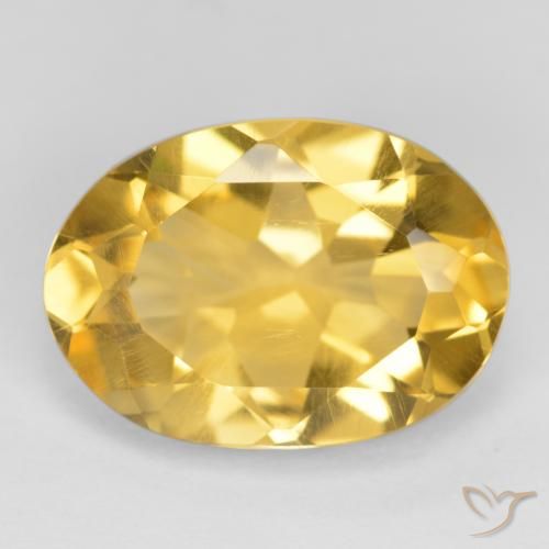 Citrine Or naturelle ovale, 5.16 ct, VVS-VS