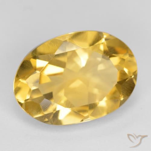 Citrine Or naturelle ovale, 5.16 ct, VVS-VS