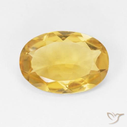 Citrine Doré naturelle ovale, 4.37 ct, VVS-VS