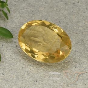 Citrine Orange Doré naturelle ovale, 4.58 ct, VVS-VS