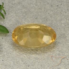Citrine Orange Doré naturelle ovale, 4.58 ct, VVS-VS