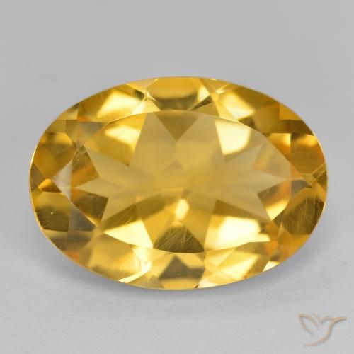 5.08ct Naturel Orange doré profond Citrine, ovale, VVS-VS
