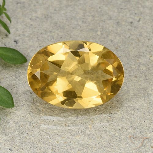 4.67ct Naturel Orange Doré Citrine, ovale, VVS-VS