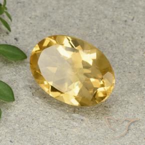 Citrine Orange Doré naturelle ovale, 4.67 ct, VVS-VS