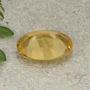 Citrine Orange Doré naturelle ovale, 4.67 ct, VVS-VS