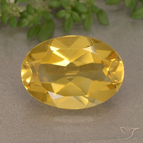 5.01ct Naturel Orange Doré Citrine, ovale, VVS-VS