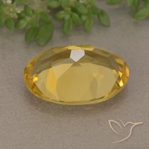Citrine Orange Doré naturelle ovale, 5.01 ct, VVS-VS