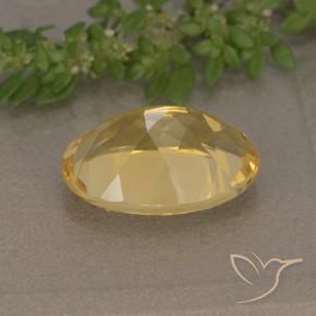 Citrine Doré profond naturelle ovale, 5.46 ct, VVS-VS