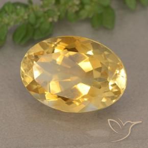 Citrine Orange Doré naturelle ovale, 5.65 ct, VVS