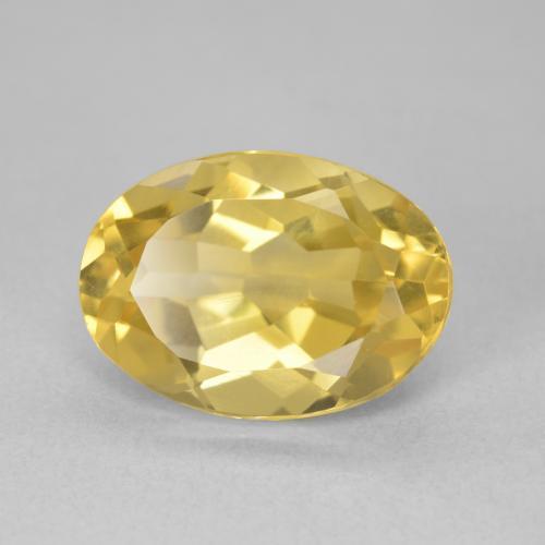 Citrine Doré moyen naturelle ovale, 6.51 ct, VVS