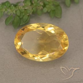 Citrine Doré naturelle ovale, 4.72 ct, VVS