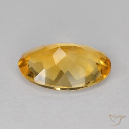 Citrine Orange Doré naturelle ovale, 4.19 ct, VVS-VS