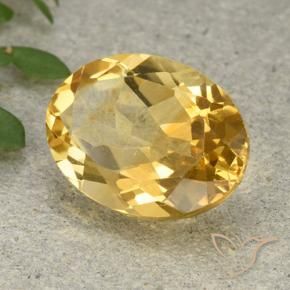 Citrine Doré moyen naturelle ovale, 5.44 ct, VVS-VS