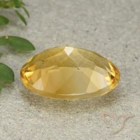 Citrine Doré moyen naturelle ovale, 5.44 ct, VVS-VS