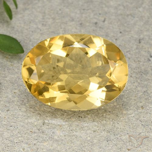 Citrine Orange Doré naturelle ovale, 4.68 ct, VVS-VS