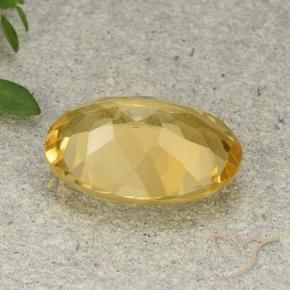 Citrine Orange Doré naturelle ovale, 4.68 ct, VVS-VS