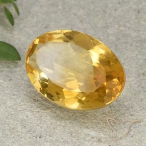 Citrine Doré moyen naturelle ovale, 5.05 ct, VVS-VS