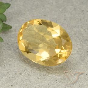 Citrine Doré naturelle ovale, 4.38 ct, VVS-VS