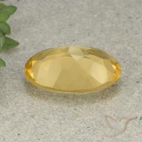Citrine Doré naturelle ovale, 4.38 ct, VVS-VS