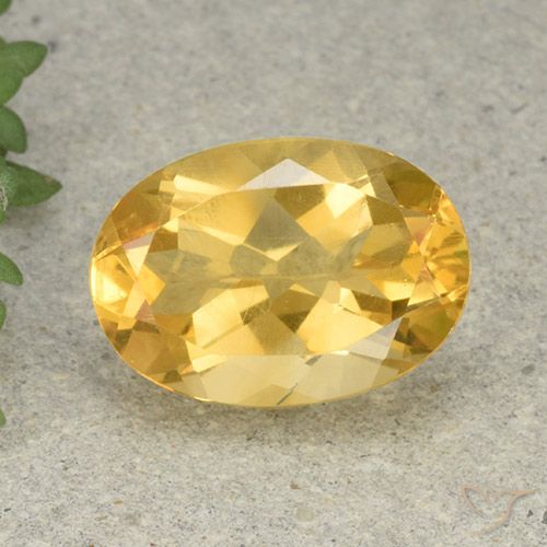 5.55ct Naturel Orange Doré Citrine, ovale, VS