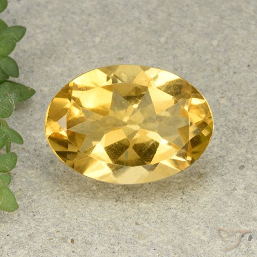 4.96ct Naturel Orange Doré Citrine, ovale, VVS-VS
