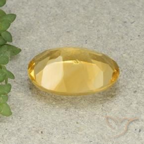 Citrine Orange Doré naturelle ovale, 4.96 ct, VVS-VS