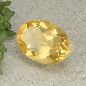 Citrine Doré moyen naturelle ovale, 5.55 ct, VVS-VS