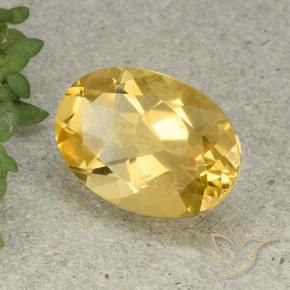 Citrine Orange Doré naturelle ovale, 5.08 ct, VVS-VS