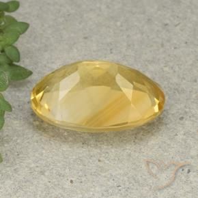 Citrine Orange Doré naturelle ovale, 5.08 ct, VVS-VS