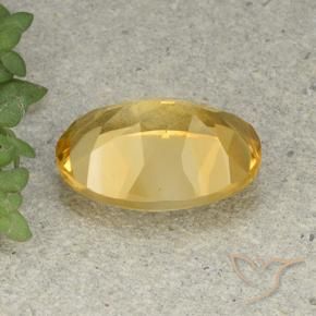 Citrine Orange Doré naturelle ovale, 5.07 ct, VVS-VS