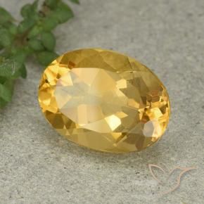Citrine Doré moyen naturelle ovale, 5.30 ct, VVS-VS