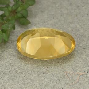 Citrine Orange Doré naturelle ovale, 4.93 ct, VVS-VS
