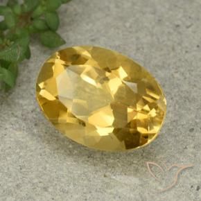 Citrine Doré moyen naturelle ovale, 5.59 ct, VVS-VS