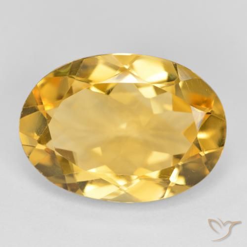 Citrine Doré moyen naturelle ovale, 4.63 ct, VVS-VS