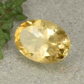 Citrine Orange Doré naturelle ovale, 5.41 ct, VVS-VS