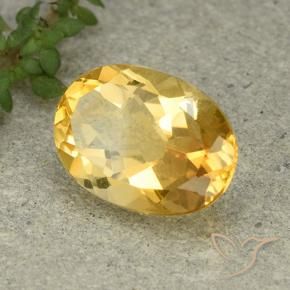 Citrine Or moyen naturelle ovale, 5.04 ct, VVS-VS