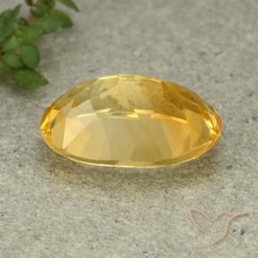 Citrine Or moyen naturelle ovale, 5.04 ct, VVS-VS