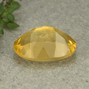 Citrine Jaune naturelle Coupe ovale, 5.13 ct, VVS-VS