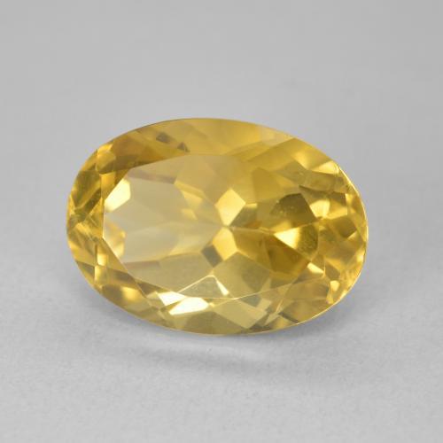 Citrine Doré moyen naturelle ovale, 6.48 ct, VVS-VS