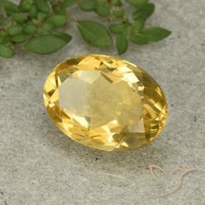 Citrine Orange Doré naturelle ovale, 5.49 ct, VVS-VS