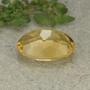 Citrine Orange Doré naturelle ovale, 5.49 ct, VVS-VS
