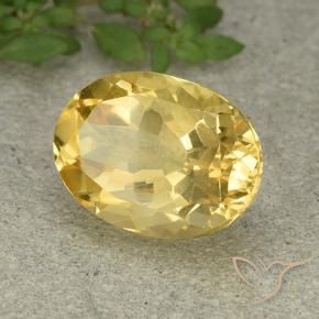 Citrine Doré naturelle ovale, 6.07 ct, VVS-VS