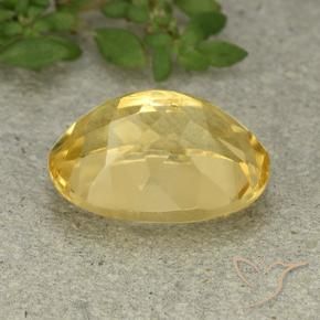Citrine Doré naturelle ovale, 6.07 ct, VVS-VS