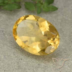 Citrine Doré moyen naturelle ovale, 5.25 ct, VVS-VS