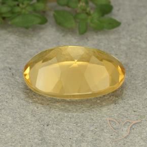 Citrine Doré moyen naturelle ovale, 5.25 ct, VVS-VS