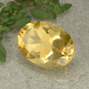 Citrine Doré moyen naturelle ovale, 5.74 ct, VVS-VS